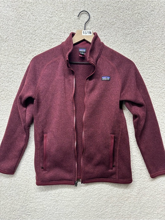 Patagonia Other - Patagonia Better Sweater Full Zip Fleece Jacket Burgundy Kids XL 14 Zip Up